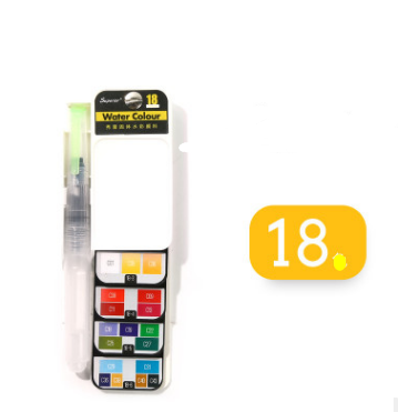 Set de Acuarelas Sólidas Portátil con Pincel de Agua Plegable - Image 15