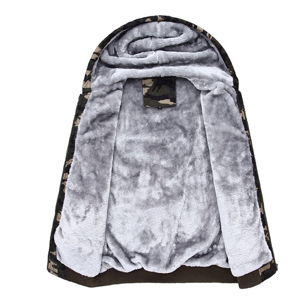 Sudadera Canguro Gruesa con Capucha - Abrigo Casual Cálido para Hombre