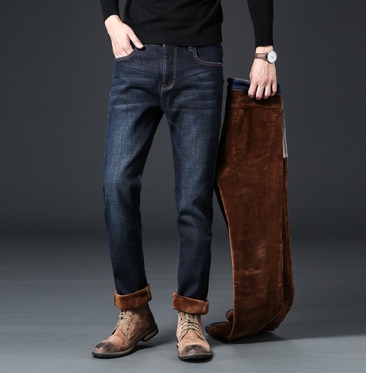 Pantalones Cálidos Holgados de Talle Medio para Hombre - Forro Polar Invierno - Image 3