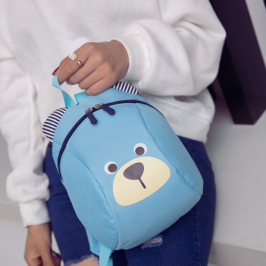 Mochila Infantil Osito Cartoon con Correa Antiloss para Niños de 1 a 5 Años