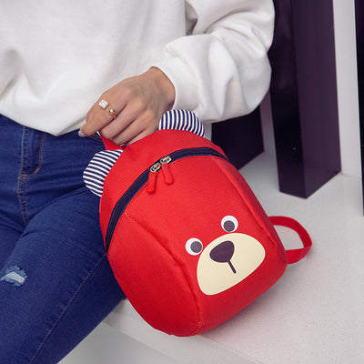 Mochila Infantil Osito Cartoon con Correa Antiloss para Niños de 1 a 5 Años - Image 3