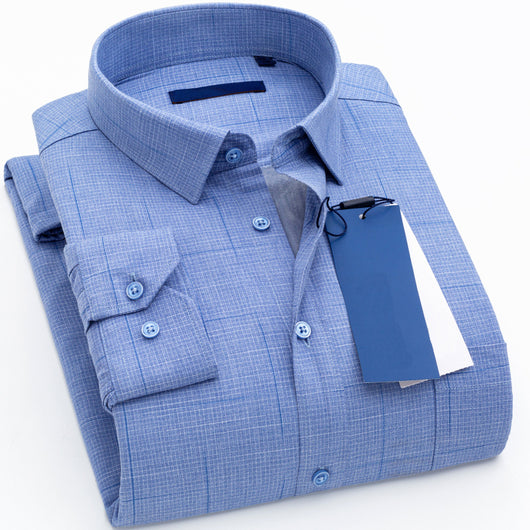 Camisa de Invierno para Hombre con Forro de Terciopelo - Estilo Casual Ejecutivo - Image 20