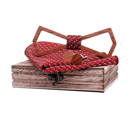 Corbata Casual a Rayas para Hombre - Colección Premium con Caja de Madera