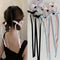 Pinza para Cabello Tipo Garra con Moño de Cinta de 36cm - Poliéster Algodón