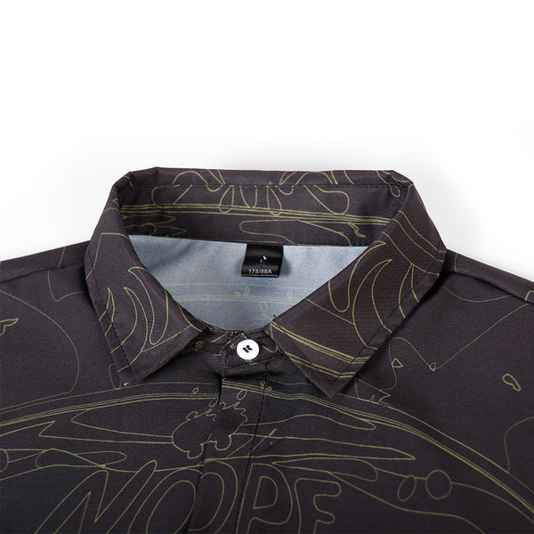 Camisa Suelta Manga Corta Fox con Impresión 3D Digital para Hombre