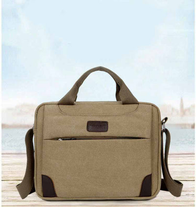 Bolsa Mensajera de Lona para Hombre con Correa Simple - Image 11
