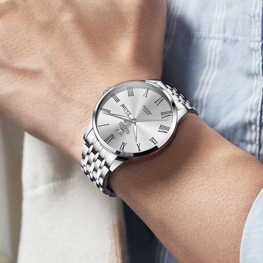 Reloj de Pulsera Ejecutivo en Acero con Escala Romana - Image 2