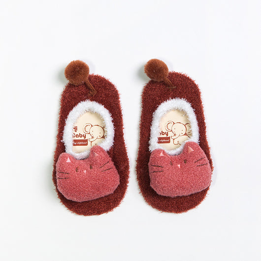 Calcetines Antideslizantes para Bebé Primavera-Otoño con Diseño de Plumas - Image 7