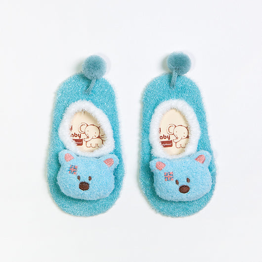 Calcetines Antideslizantes para Bebé Primavera-Otoño con Diseño de Plumas - Image 6