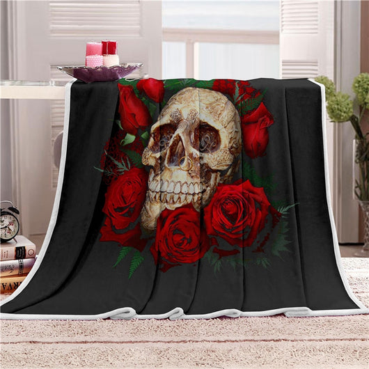 Manta Tapiz Calavera Ultra Suave - Multiusos para Playa, Sofá y Decoración - Image 2