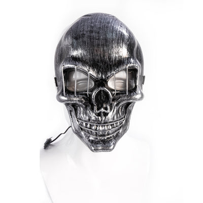 Máscara Luminosa Calavera y Tibias Cruzadas con Luz Fría para Fiestas - Image 7