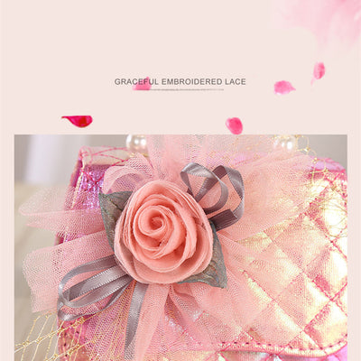 Bolso Bandolera Tejido con Perlas Floral - Image 14