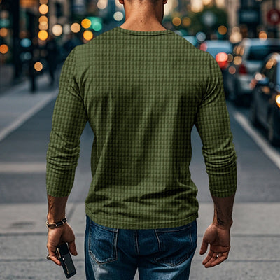Chaqueta Casual Deportiva Jacquard Cuadros Pequeños para Hombre - Image 9