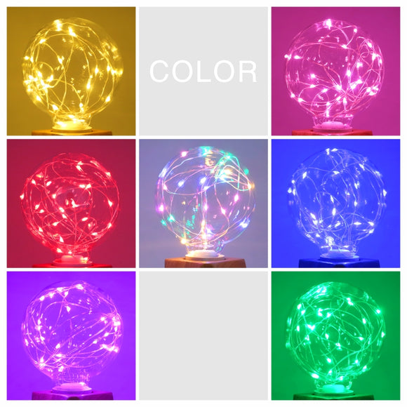 Bombilla LED de Vidrio con Filamento de Cobre