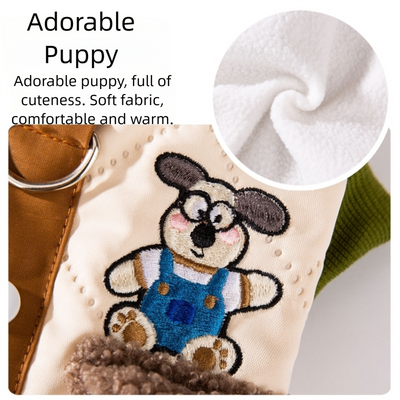 Abrigo Acolchado para Perros y Gatos - Diseño Clásico con Bolsillos para Otoño e Invierno - Image 6