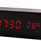 Reloj de Pared LED con Calendario y Alarma en Madera