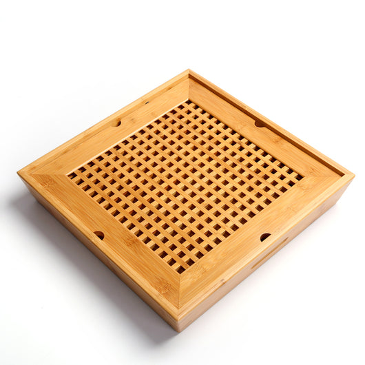 Bandeja de Té Bambú Ningya Cuadrada - Mesa de Ceremonia - Image 9