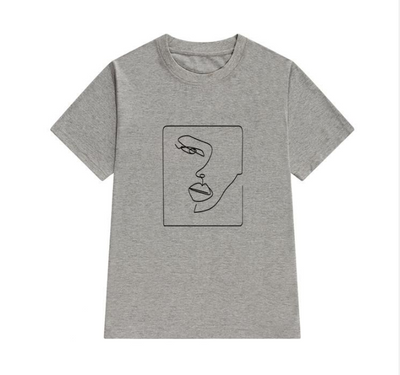 Playera Artística con Estampado Abstracto Pintado a Mano - Image 15