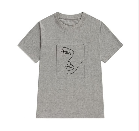 Playera Artística con Estampado Abstracto Pintado a Mano - Image 15