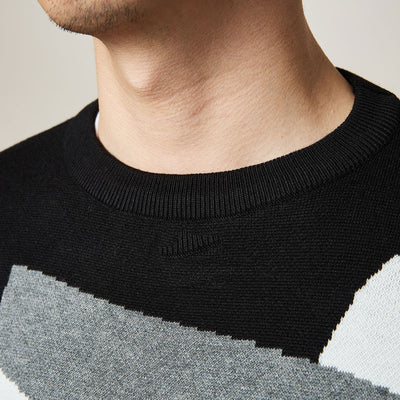 Suéter Jacquard Cuello Redondo para Hombre - Otoño e Invierno - Image 5