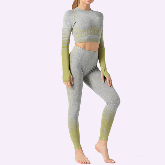 Conjunto Deportivo Mujer 2 Piezas Yoga y Fitness sin Costuras