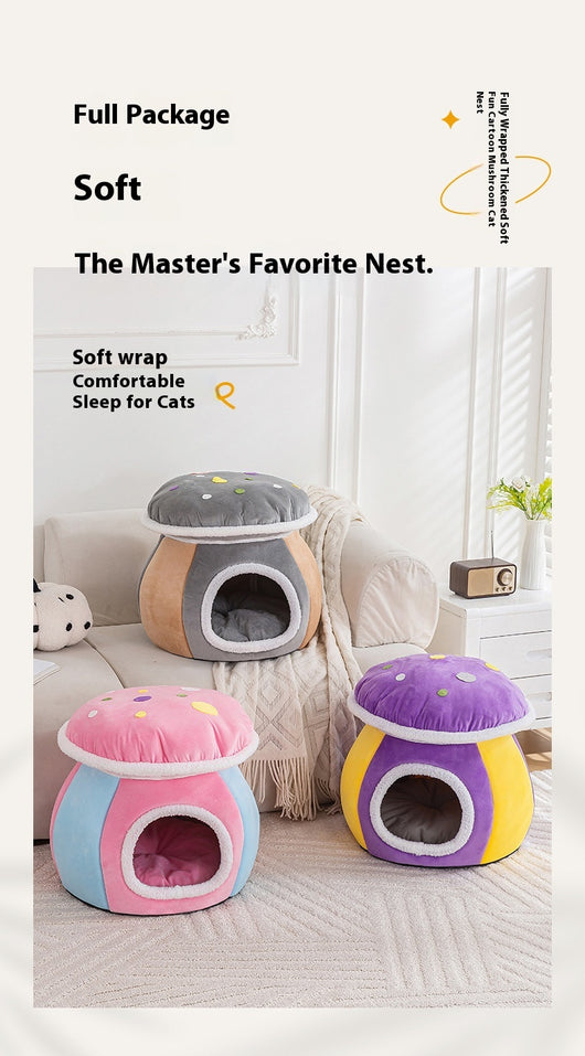 Nido Térmico Desmontable para Gatos y Conejos - Felpa Gruesa Invierno - Image 28