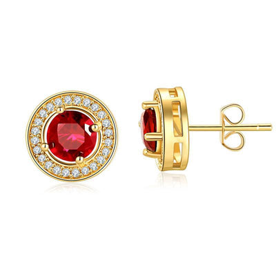 Aretes Hombre Circonita Diamante Completo Cielo Estrellado Redondos - Image 7