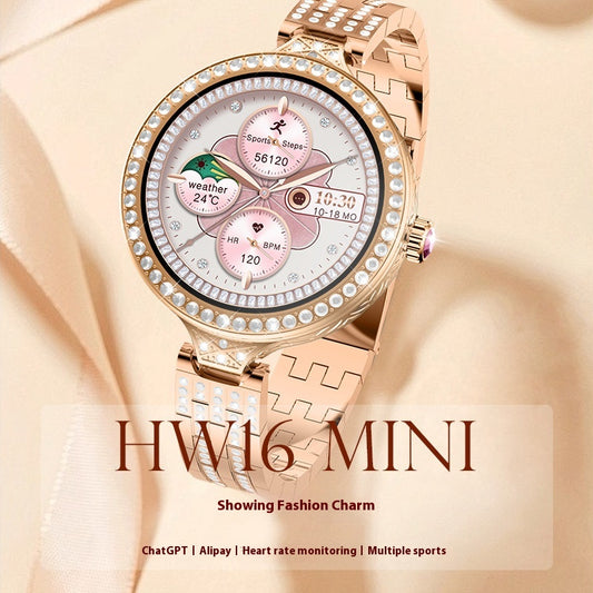 Reloj Inteligente para Mujer con Monitor de Salud y Registro de Actividad