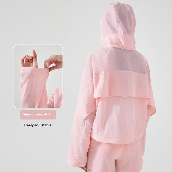 Chaqueta Deportiva Impermeable Ultraligera con Capucha