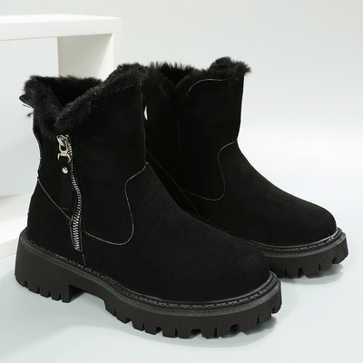 Botas de Invierno Impermeables Mujer - Gamuza Sintética con Suela Antideslizante - Image 27