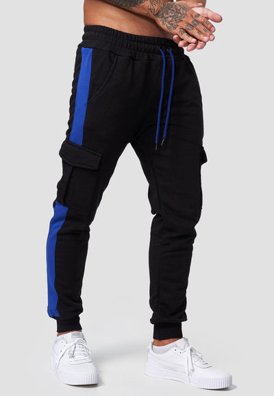 Pantalones Overol Fleece Multibolsillos con Juego de Colores para Hombre - Image 11