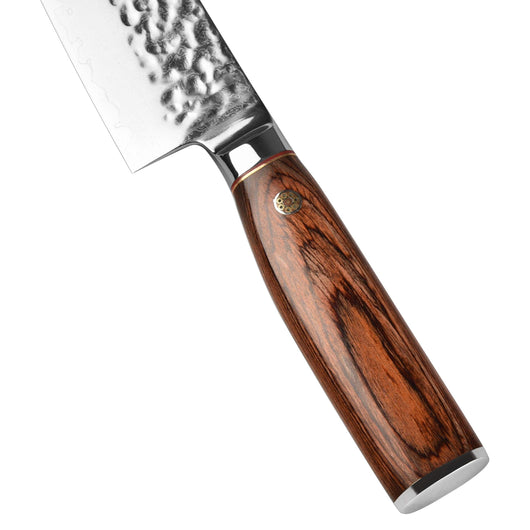Cuchillo Damasco para Picar con Mango de Madera - Image 12