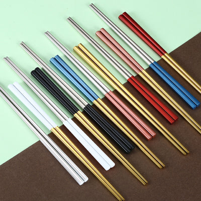 Palillos Cuadrados de Acero Inoxidable 304 Antideslizantes