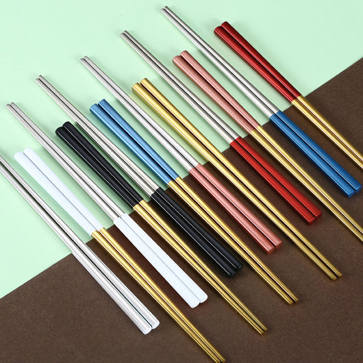 Palillos Cuadrados de Acero Inoxidable 304 Antideslizantes