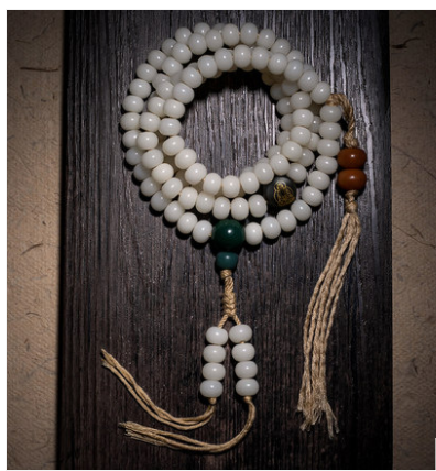 Pulsera Rosario de Jade Blanco para Hombre y Mujer - Image 18