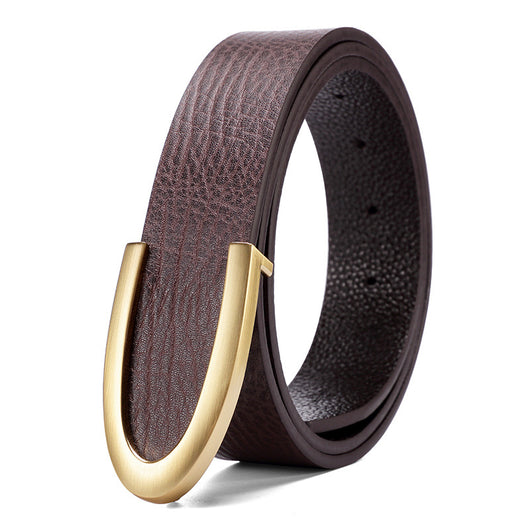Cinturón de Cuero para Hombre con Hebilla Elegante - Estilo Ejecutivo - Image 6