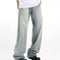 Pantalón Retro Holgado Casual Azul