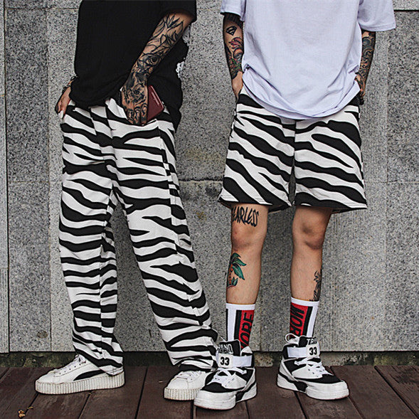 Shorts Hip-Hop Vintage Cebra