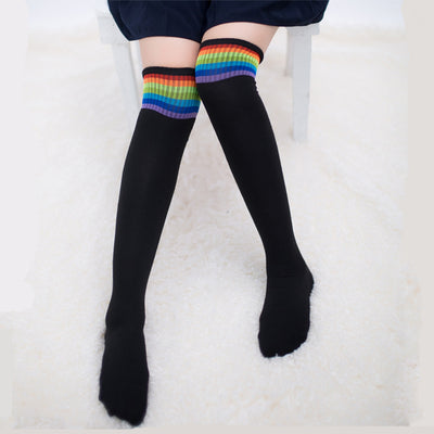 Calcetines Largos Arcoíris hasta la Rodilla para Otoño e Invierno - Image 12