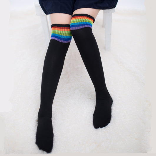Calcetines Largos Arcoíris hasta la Rodilla para Otoño e Invierno - Image 12