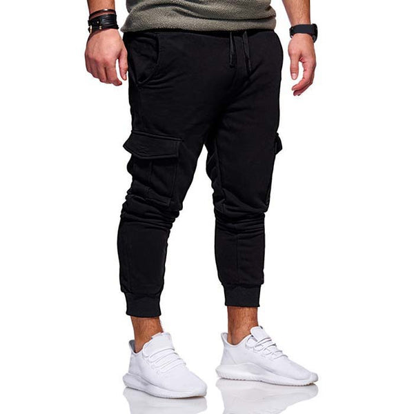 Pantalones de Chándal Casuales para Hombre con Cintura Elástica y Múltiples Bolsillos