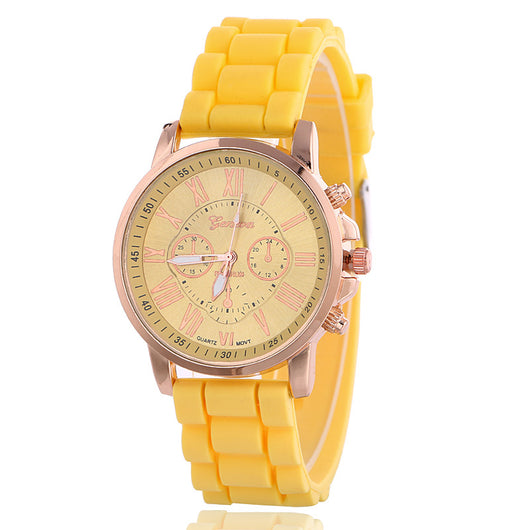 Reloj Geneva de Moda con Diamante para Estudiantes - Tres Ojos - Image 16