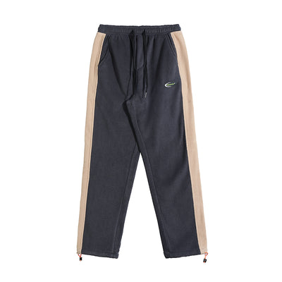 Pantalones Casuales de Terciopelo Cálido con Tirantes Acolchados