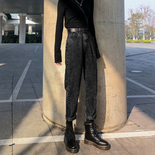 Pantalones Anchos Talle Alto Estilo Coreano con Efecto Reductor - Corte Recto Oversized - Image 3