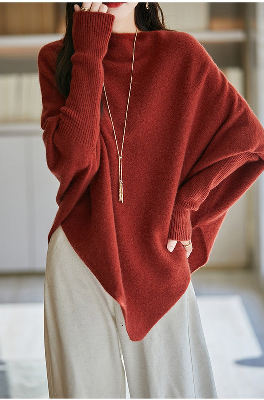 Suéter Holgado para Mujer con Cuello Bardot Tejido Retro - Image 8