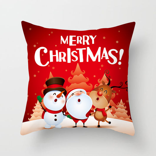 Funda de Almohada Navideña con Diseño de Muñeco de Nieve - Image 46