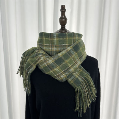 Bufanda Cuadriculada para Mujer - Estilo Clásico y Versátil - Image 8