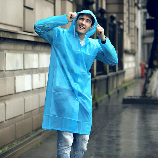 Impermeable Transparente Cortavientos - Abrigo de Lluvia Moderno 7 Colores