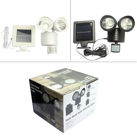 Lámpara Solar Doble con Sensor de Movimiento 22 LED - Iluminación Inteligente para Exteriores