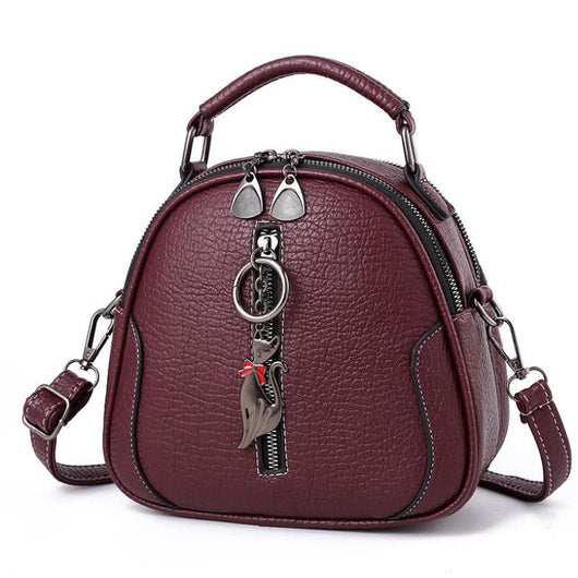 Bolso de Hombro Grande con Bandolera y Diseño Redondo Compacto - Image 11